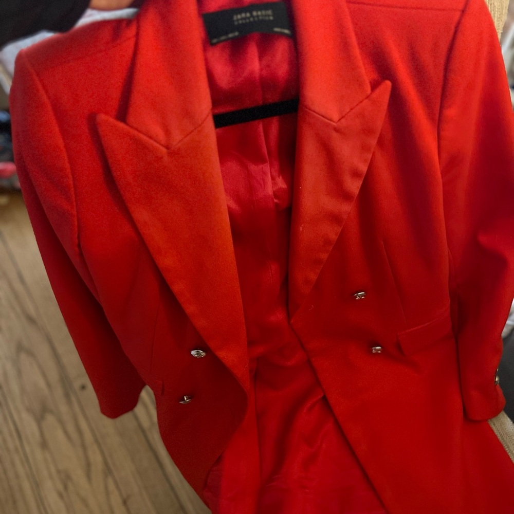 Zara Collection Women's Red Blazer